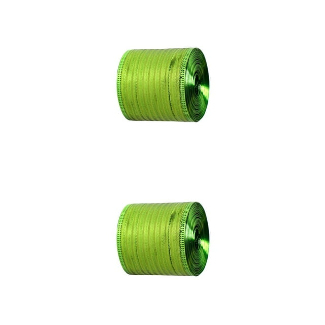 Becaristey Ribbons Pattern Wrapping Paper Craft Bow Ribbon Happy Festival Packing DIY Sewing Crafts Bar Decoration Accessories Type 2 2Set