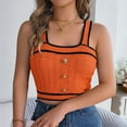 thumbnail image 6 of Mittory Summer Button Front Sweater Vest for Women Square Neck Sleeveless Strap Casual Loose Fit Rib Knit Cropped Tank Tops, 6 of 8