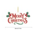 thumbnail image 2 of SIfdSeng Door Decorations Hanging Party Acrylic Christmas Tree English Letter Combination Small Fresh Accessories Pendant Christmas Festive Atmosphere Office Decor for Men Hanging Outdoor Decorations, 2 of 3