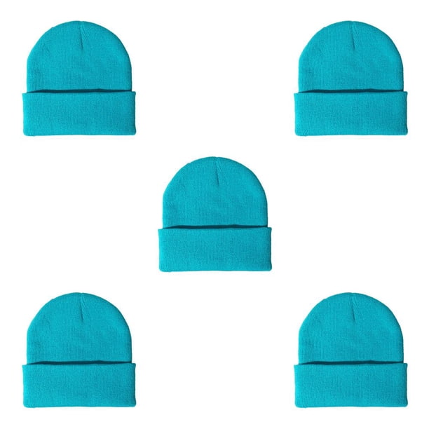 Qarigey Beanie Hat Gorros de punto Skullcap Thermal para deportes al aire libre Azul cielo Type2 NO2