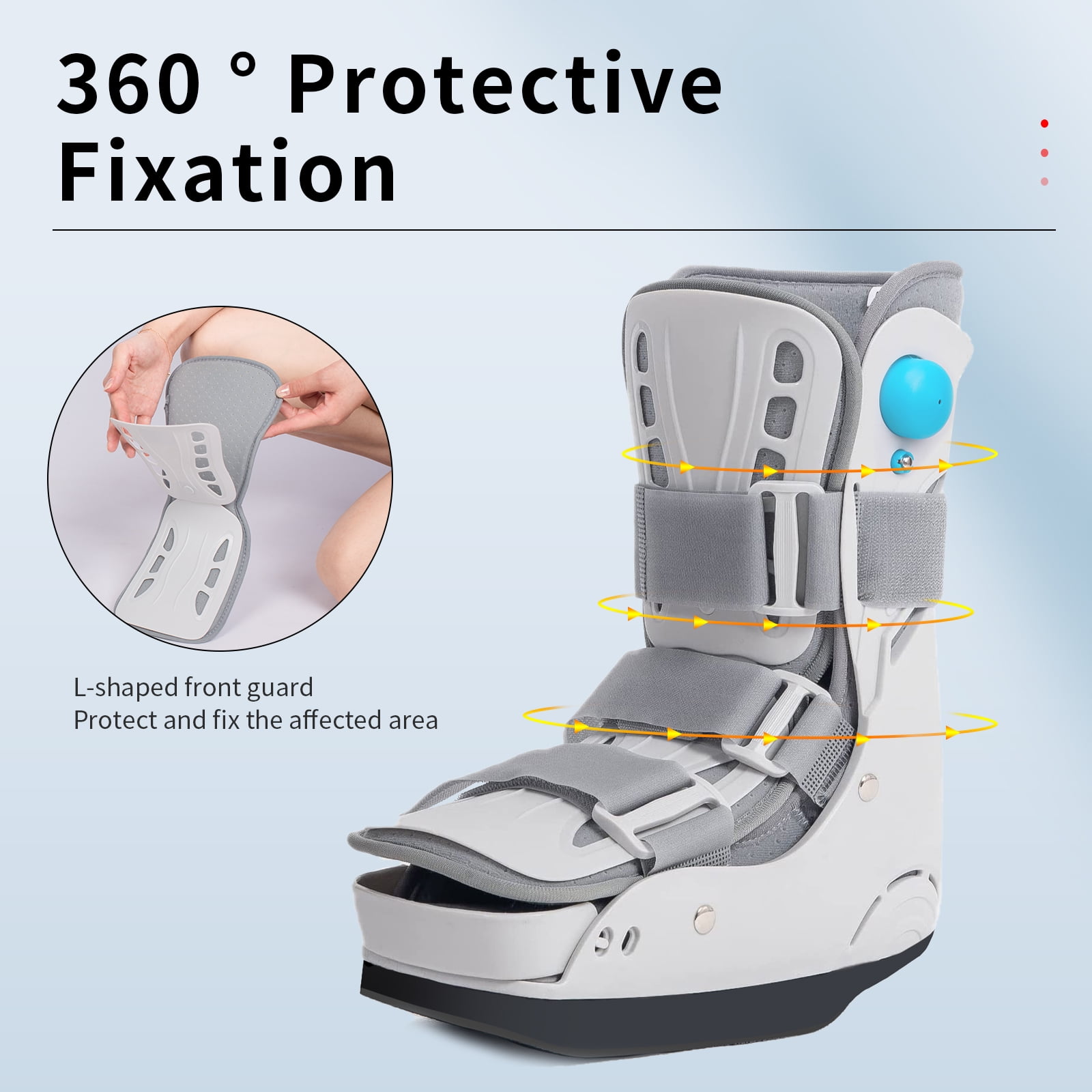 Medical Orthopedics Fracture ankle walker Air Cast Walking Boot Cam Walker  Boots for Ankle Sprain Fracture 