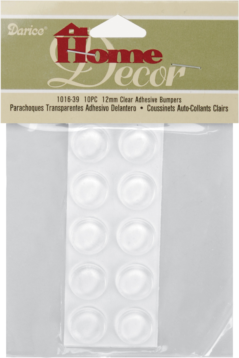 Adhesive Bumpers Round 12mmX4mm 10/PkgClear Walmart Canada
