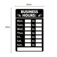 thumbnail image 2 of Etiqueta adhesiva de horario comercial señal adhesiva de horario de operación regrabable para tienda de oficina, 2 of 6