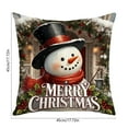 thumbnail image 3 of Funda de almohada de poliéster, decoración navideña, muñeco de nieve, ciervo, estampado navideño, funda de almohada para el hogar, la oficina, el coche, decoración de Halloween, decoración de otoño, d, 3 of 6
