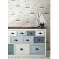 thumbnail image 3 of Advantage Andrew White Sailboat Wallpaper, 20.5-in by 33-ft, 56.38 sq. ft, 3 of 4