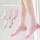 thumbnail image 5 of 5 pares de calcetines para niños, calcetines de algodón transpirables para niños, calcetines bonitos y elegantes a media pantorrilla para niños y niñas, calcetines para deportes diarios XXL, 5 of 5
