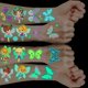 thumbnail image 1 of Tatuaje de hada para niña pequeña, 10 hojas de tatuajes luminosos para niños, tatuaje de hada y mariposa, tatuaje para niña pequeña, niño, 1 of 4