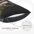 thumbnail image 3 of Rateoe Two Bottles Of Red And White Wine Pattern Pillow Covers with Invisible Zipper(Pillows are not Included) Standard Pillowcases-16"x24", 3 of 6