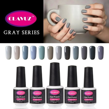 Clavuz Gray Uv Gel Nail Polish 12pcs Kit Soak Off Lucky Lacquer Nail Clavuz Gray Uv Gel Nail Polish 12pcs Kit Soak Off Lucky Lacquer Nail