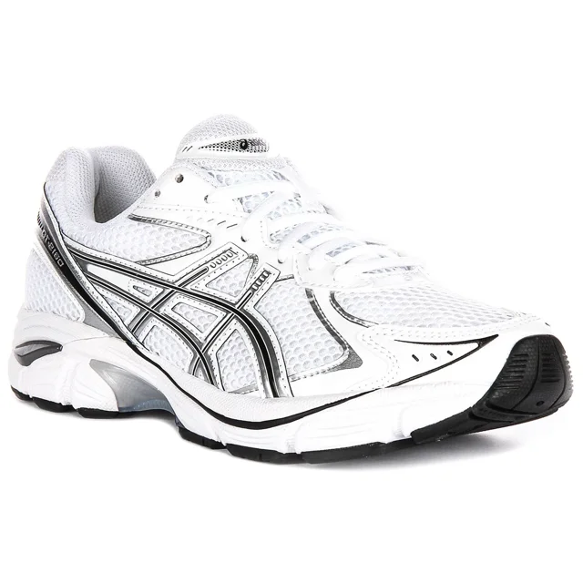 Asics GT 2160 Gel Tech Wave Runner Mesh Unisex Sneaker In White Silver US 5 - 9
