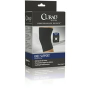 Medline CURAD Open-Patella Knee Supports,Black,Medium ORT23200MDH