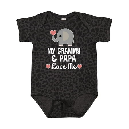 

Inktastic Grammy and Papa Love Me Grandchild Gift Baby Boy or Baby Girl Bodysuit