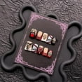 thumbnail image 2 of Pure handmade wearable duckbill nails scarlet spider pure handmade  20mm red nail piecehandmade press on nails halloween, 2 of 7