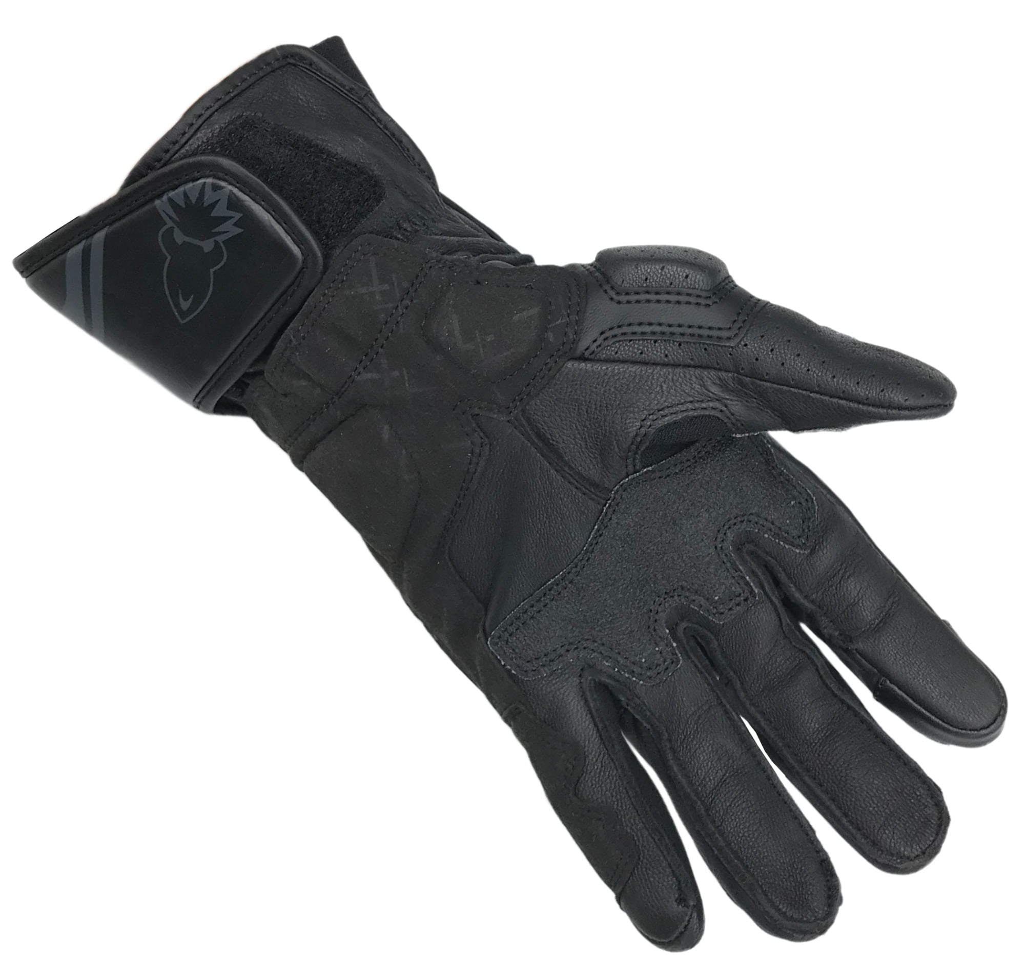 Joe Rocket GPX 2.0 Mens Leather Motorcycle Gloves Black/Black XXL