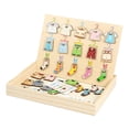 thumbnail image 3 of Juego de combinación de formas y colores para niños, juguete sensorial de madera, para colgar ropa, juego de simulación y aprendizaje para niños y niñ, 3 of 9
