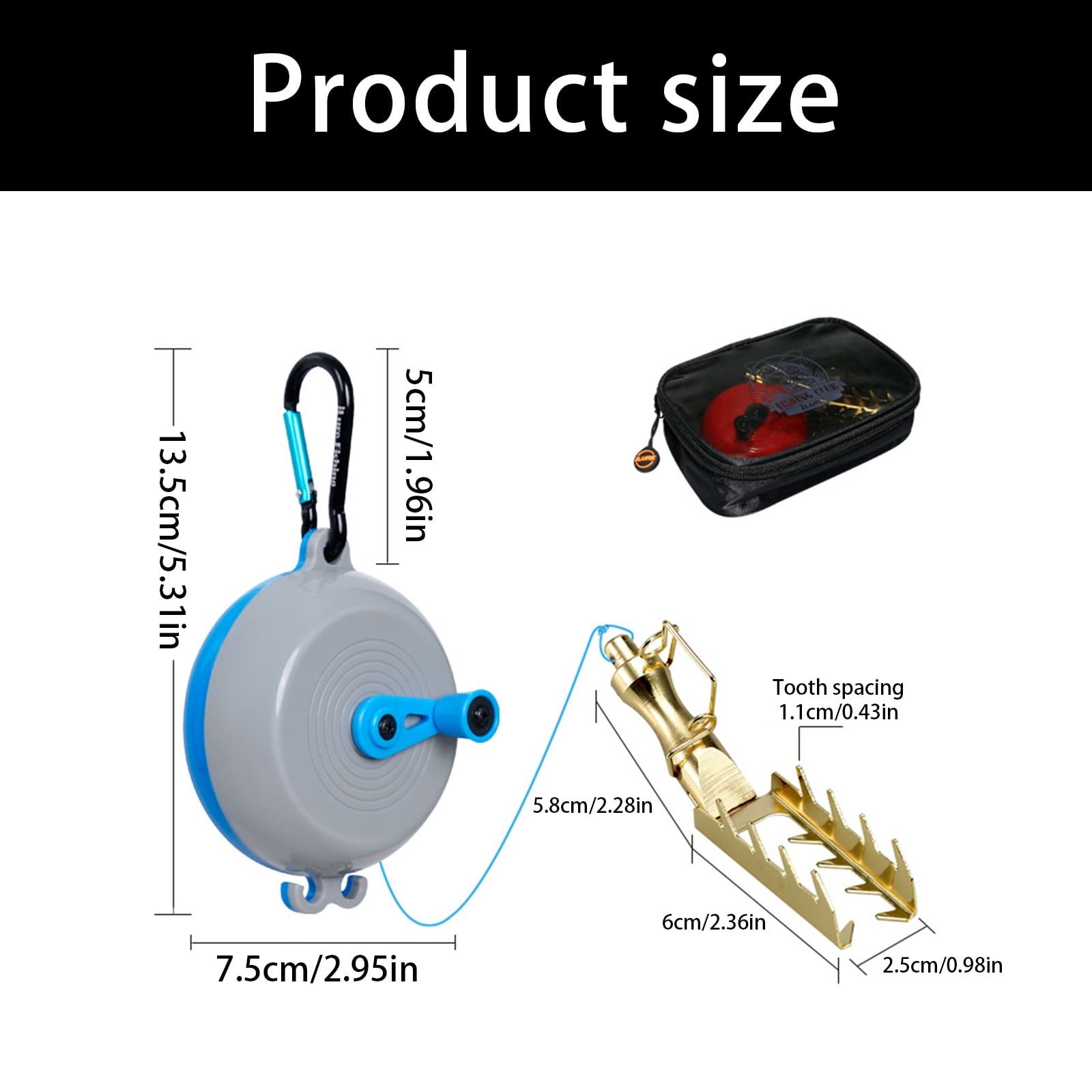 Hard Baits Equipment with 30M Line Stuck Fish Lures Seekers Tackle Recovery Tool Outdoor Fishing Accessories