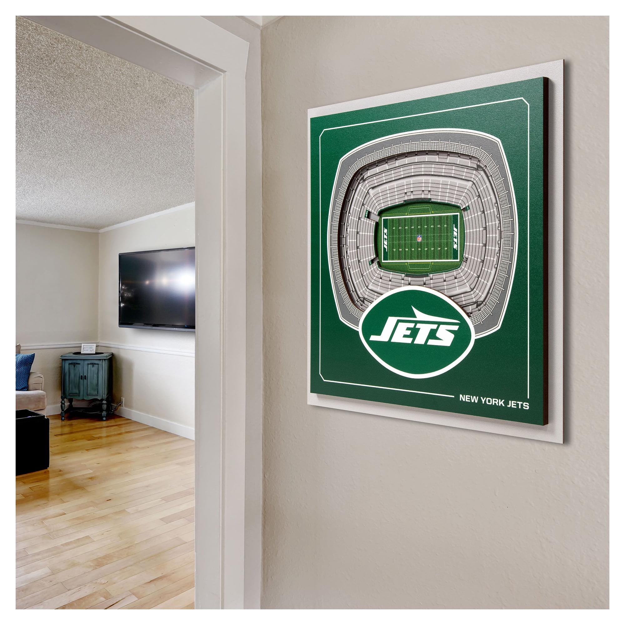 IDNA New York Jets 12" x 12" Stadium Series 3D Wall Art