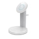 thumbnail image 2 of Moyic inalámbrico 3 en 1 para auriculares, estación de carga Qi ajustable de 15W, repuesto para Airpods, soporte de carga para Hotel Electrónica Plata, 2 of 8