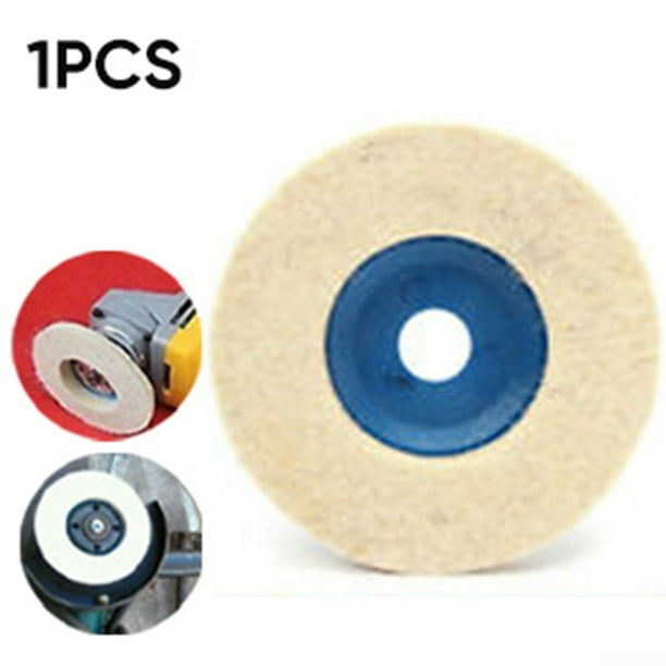 1pcs 100mm 4 Round Wool Buffing Pad Polishing Grinder Wheel Felt