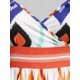 thumbnail image 3 of Talla grande Rhombus Print Surplice Cami Vestido Rosegal  Vestidos Estampados Tallas Grandes, 3 of 5