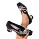 thumbnail image 4 of Cojines Del Dedo Del Pie para Zapatos con Exquisito Dedo Del Pie Bordado Y Acento de Metal Pulido, Tacón de Bloque Bajo de 2 Pulgadas para la Estabilidad, Zapatos de Tacón Bajo de Desgaste Casual Ver, 4 of 9