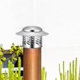 thumbnail image 3 of Bouchon de Cheminée en Acier Inoxydable 110mm, Couvercle de Cheminée, Couvercle de Tuyau de Cheminée, Couvercle de Pluie pour Ventilation Améliorée de Cheminée, 3 of 5