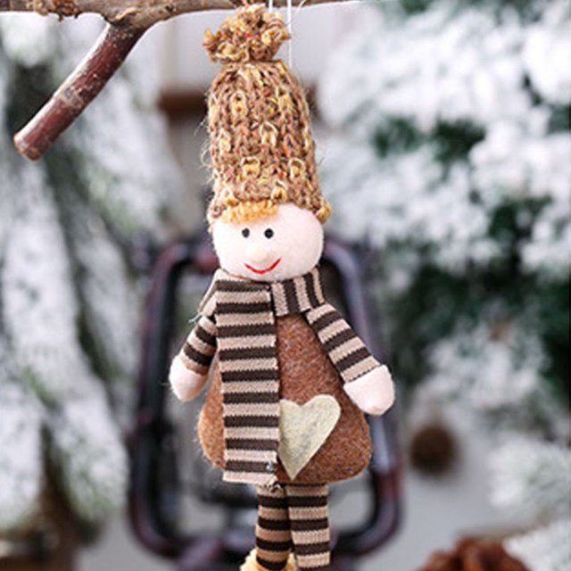 Puntoco Adorno navideño Colgante Adorno creativo Muñeca pequeña Adorno de muñeca Puntoco Puntoco-899