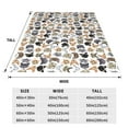 thumbnail image 3 of KLL Cute Cats Pattern Fleece Throw Blanket,Fleece Throw Blankets for Couch & Bed All Season Use-50"x40", 3 of 7