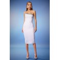 thumbnail image 1 of Vestido Bellabarnetten con cordón y vendaje sin tirantes a media pierna, 1 of 6