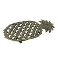 thumbnail image 2 of Ensemble de 2 Pcs Finition Bronze Antique Ananas Tropical en Fonte, 2 of 5