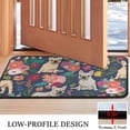 thumbnail image 3 of French Bulldog Dog and Pioneer Flower Door Rugs,Washable Non Slip Door Mats Indoor,Decorative Door Mats,Entry Mat Indoor for Entrance,Bedroom,Kitchen,Bathroom,30"x17", 3 of 6