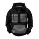 thumbnail image 1 of pstuiky Camisas para hombre de manga larga, Sudadera con capucha y cremallera para hombre, estilo patchwork, para entrenamiento, deportes al aire libre, con múltiples bolsillos, chaquetas de invierno, 1 of 4