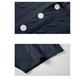 thumbnail image 6 of Daiosportswear Men'S Vintage Cable Knit Polo Relaxed Stretchy Soft Textured Shirt Short Sleeve Casual Summer Tee Navy L(L), 6 of 8