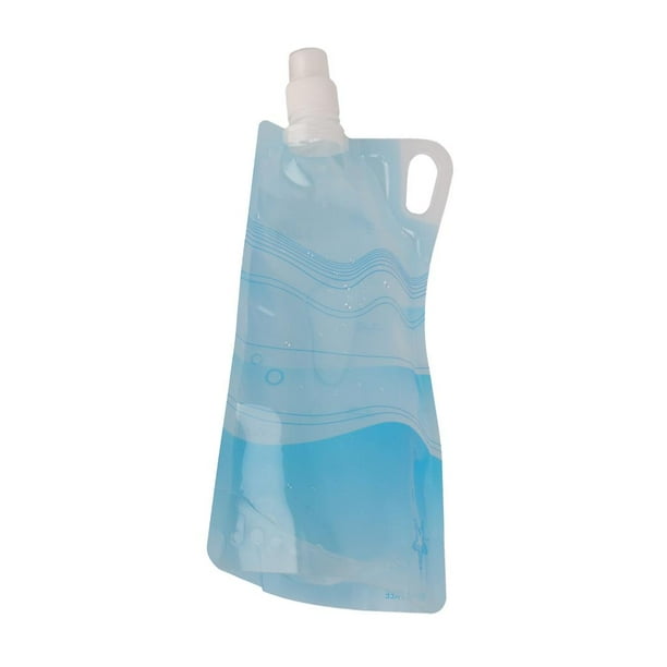 Bolsa de agua Cola plegable 1L Vejiga de agua ciclismo al aire libre
