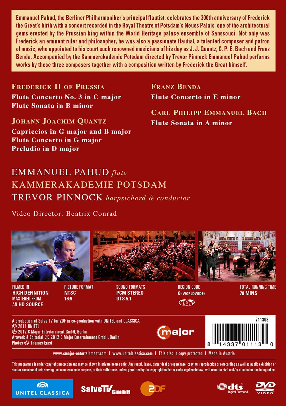 EMMANUEL PAHUD/TREVOR PINNOCK/KAMMERAKADEMIE POTSDAM: FLUTE