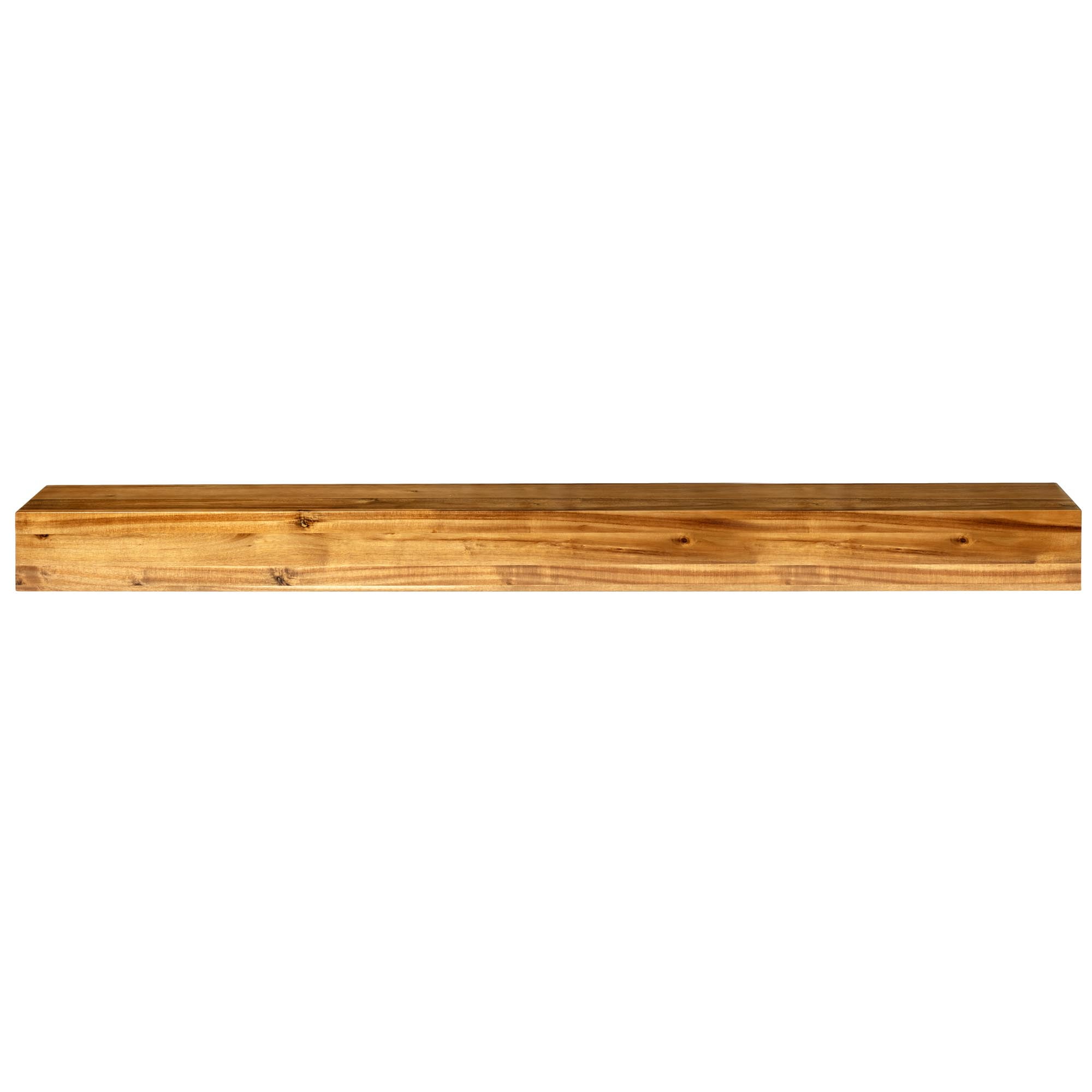 Elements Acacia Wood Mantel Gloss Finish, 60IN