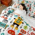 thumbnail image 4 of Manfei Colortful Robot 7-Piece Bedding Comforter Set,Kids Toy King Bedding Sets,Modern Abstract Desgin Bed Sheets For Boys Teens,Ultra Soft Home Decor Reversible, 4 of 8