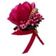 thumbnail image 3 of novia, dama de honor, seda, rosa, broche de flores, decoración de boda, rosa, rojo Rosa roja, 3 of 9