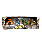Spin Master Games Megalodon Dragon Monster Jam Power Beasts for Kids, (Pack of 4)