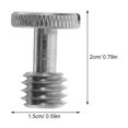 thumbnail image 2 of unbranded 5Ud Tornillo Para Cámara Rápida Fijación Trípode Hierro Plateado, 2 of 8