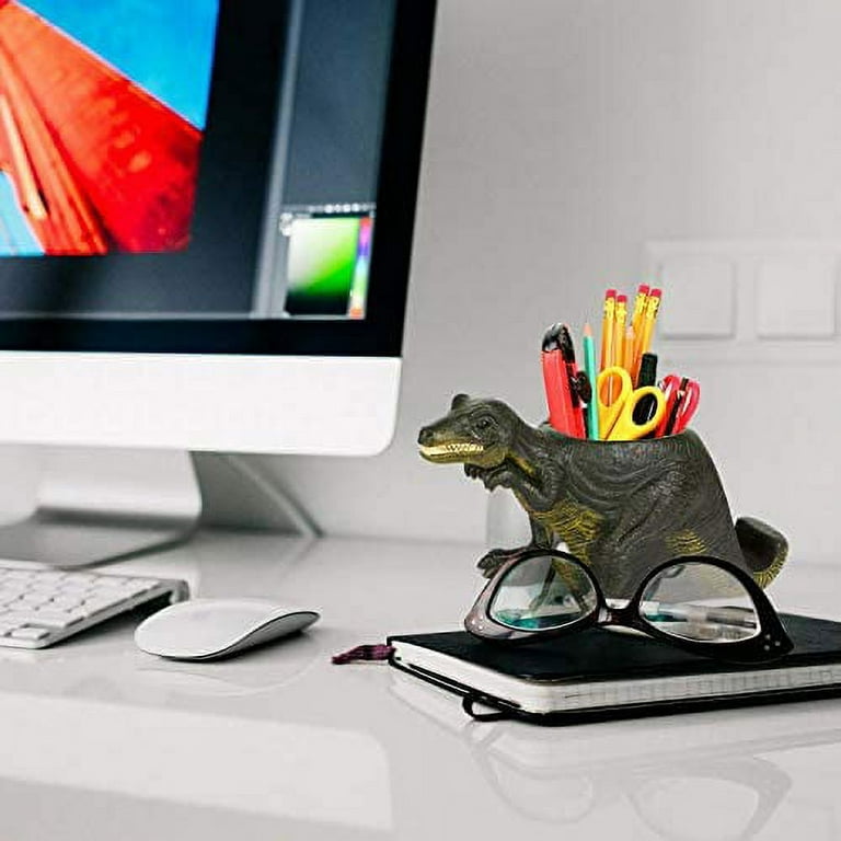 Pen Pencil Holder with Phone Stand, Coolbros Resin elephant Shaped