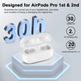 thumbnail image 3 of Funda de carga inalámbrica compatible con AirPods Pro de primera y segunda generación, 3 of 6