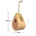 thumbnail image 5 of Pollinating Palace - Eco-friendly Handmade Natural Wood Hanging Habitat-Bird House, 5 of 7