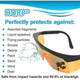 thumbnail image 6 of HQRP Orange UV Protective Safety Glasses for Beauty / Nail Salon workers, Dermatologists, Laser Hair Remover system, 6 of 7