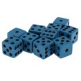 thumbnail image 2 of 10 dados azules de seis caras D6 para juegos de adivinanzas de dados de póquer de D&D 18mm Zulema Dados de seis caras, 2 of 8