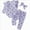 T94-Light Purple, variant on 0-3 Months Newborn Toddler Girl Newborn Outfits Romper Pants Cute Bow Headband Hat Sets For Baby Girls Tracksuit Sweatsuits Set Girls Purple Tracksuit