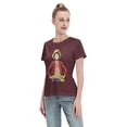 thumbnail image 4 of Women's Basic Short Sleeve T-Shirt One Piece Luffy, 4 of 6