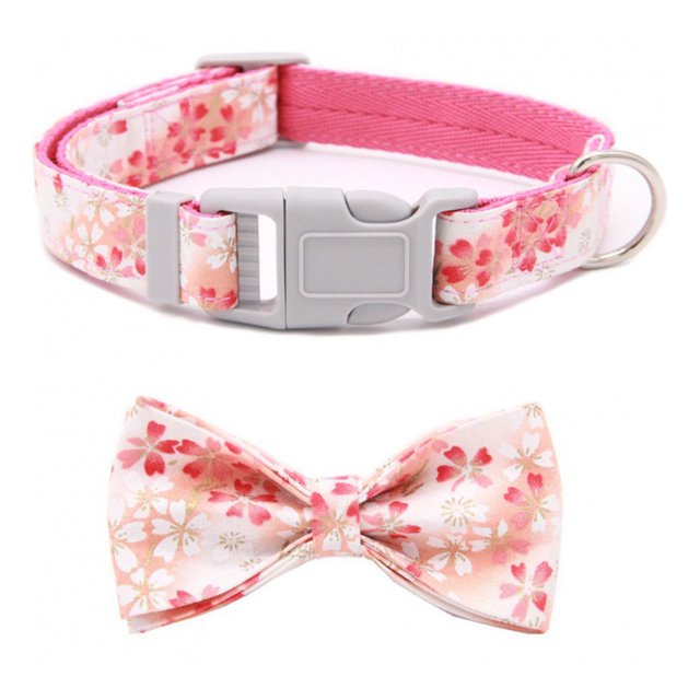 Collar de perro Flores de primavera precioso collar suave para perros pequeños y medianos