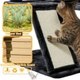 thumbnail image 6 of Alden Design 57"H Double Condo Cat Tree with Scratching Tower for Indoor Cats, Black, 6 of 11
