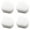 White 4PCS, variant on 6/5/4/3/2/1pcs Replacement Kit for Shark AW201, WD201, WD100, WD200, WD101 HydroVac Vacuum Accessories Cleaning Brush Rolls & Washable Foam Filters